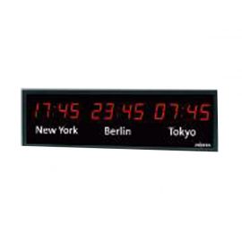 LED world time clock system