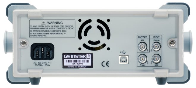 AFG-2100 & AFG-2000 Arbitrary Function Generator back