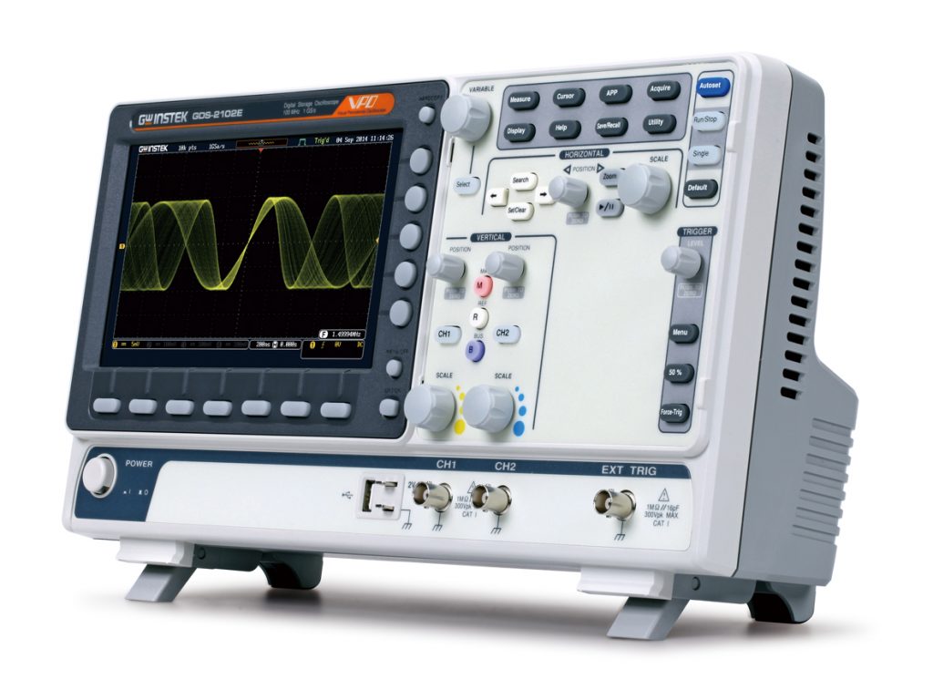 Series Digital Storage Oscilloscopes GDS-2102E | DCT | Test and Measurement