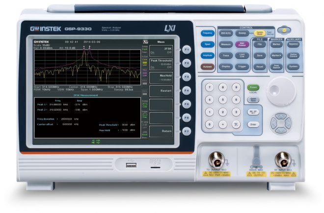 GSP-9330 Spectrum Analyzer front